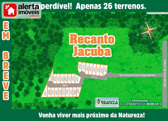 Lote:  Em breve Loteamento Recanto Jacuba - Jacuba, Rio Bonito - RJ